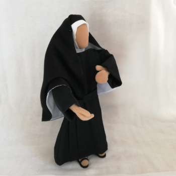 Nonne, Klosterschwester, Erzähligur, weiß, Egli-Figur